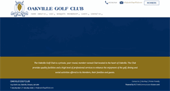 Desktop Screenshot of oakvillegolfclub.com